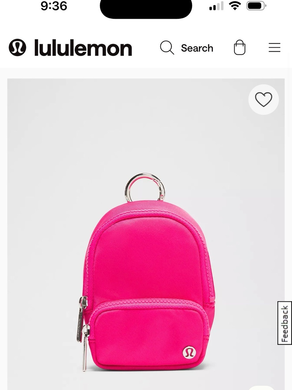 lululemon waterproof nano pack back